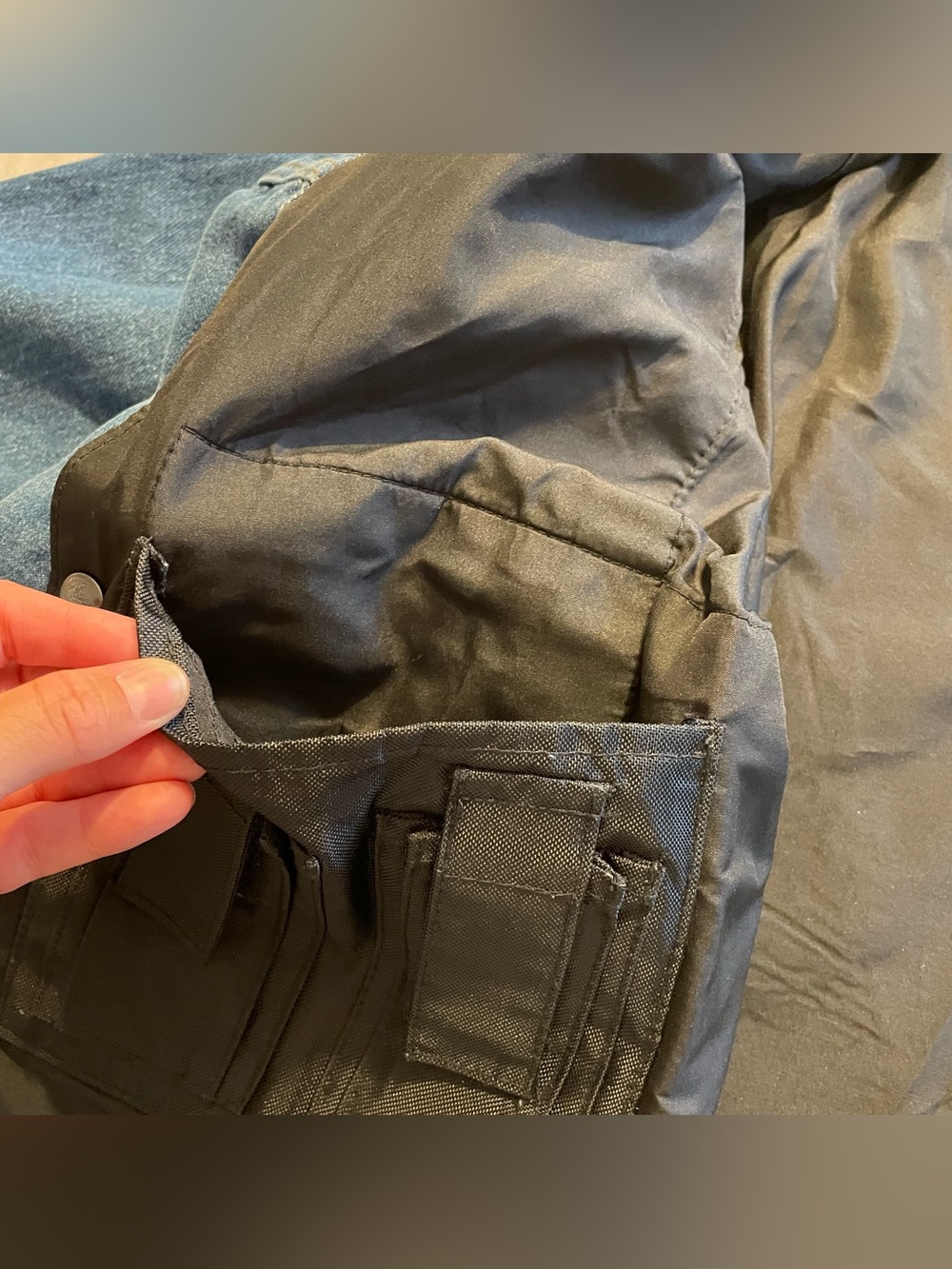 VTG Authentic NRA Gear Denim Jacket Mens Large Heavy Concealed Carry MADE IN USA - Picture 12 of 16